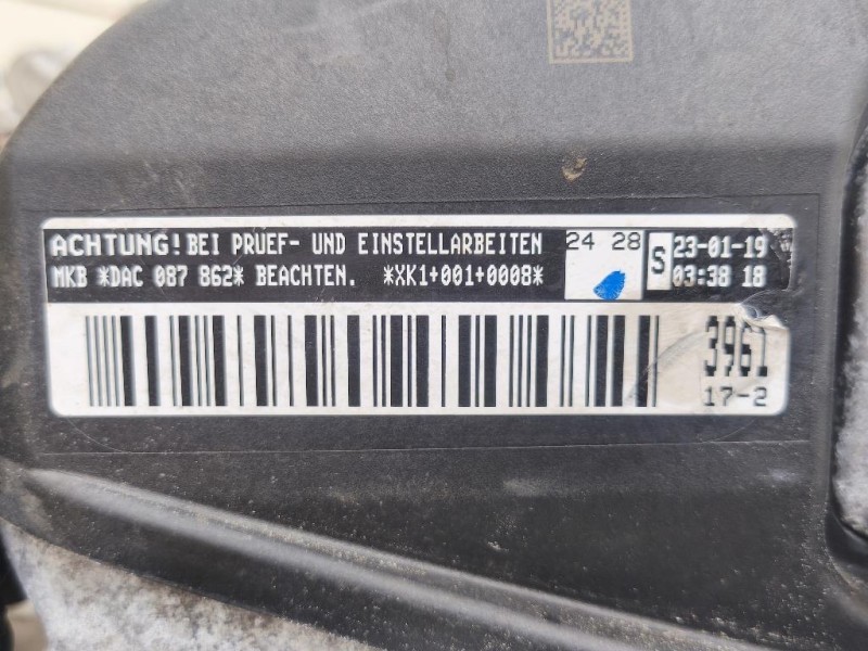 Motore Completo DACA 130 CV 96 KW Volkswagen GOLF VII 2017