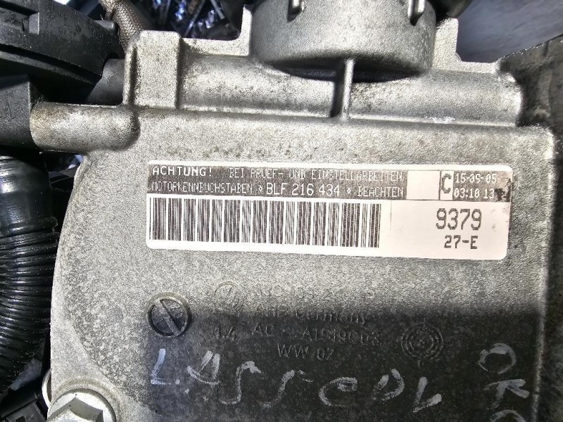 Motore Completo BLF 116 CV Volkswagen GOLF PLUS I 2004