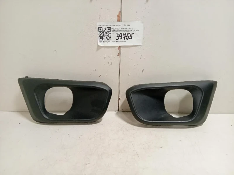 Cornice Fendinebbia DX 98185746779818574377 SX+DX Peugeot 308 II 2017