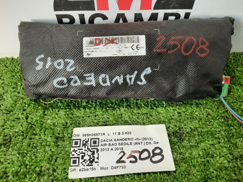Air-bag Sedile ANT DX 985H06871R Dacia Sandero II 2013