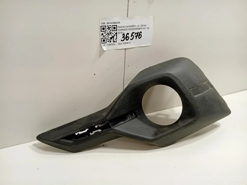 Cornice Fendinebbia SX 261A39803R Dacia Sandero II 2016