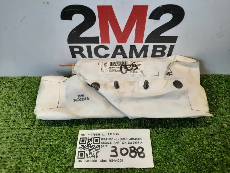 Air-bag Sedile ANT DX 71779996 Fiat 500 II 2008