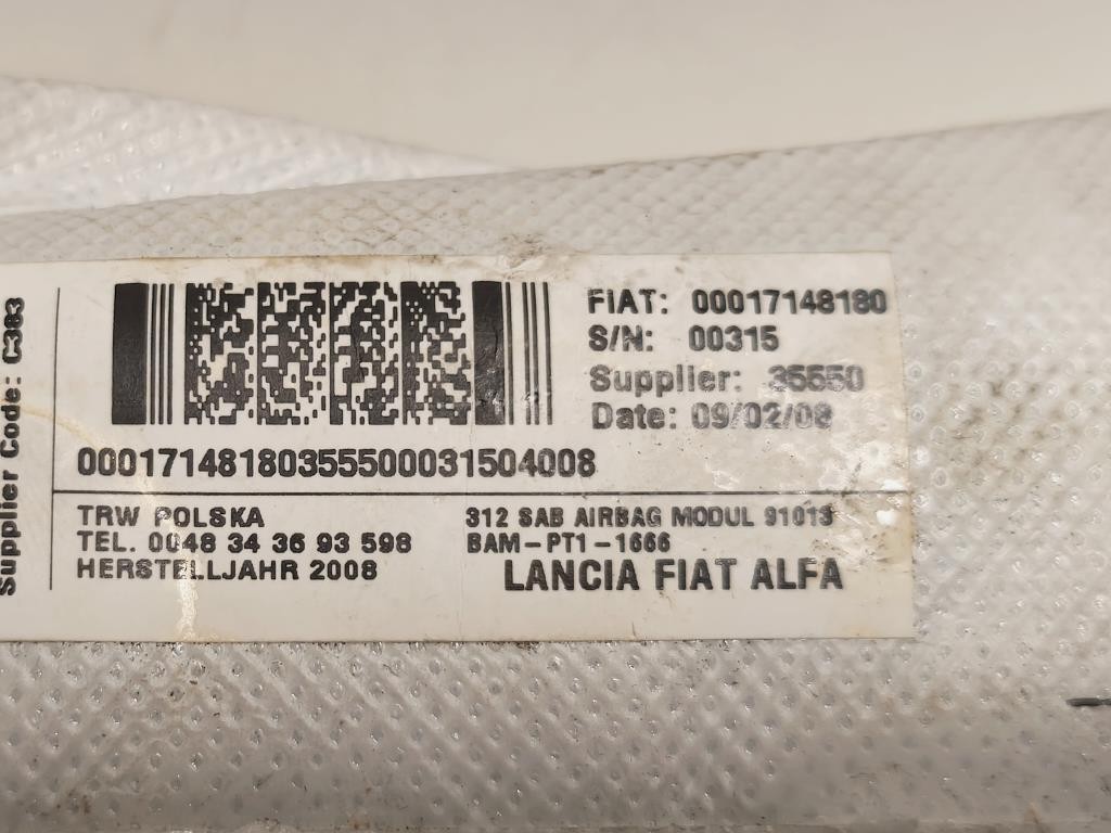 Air-bag Sedile ANT DX 00017148280 Fiat 500 II 2008