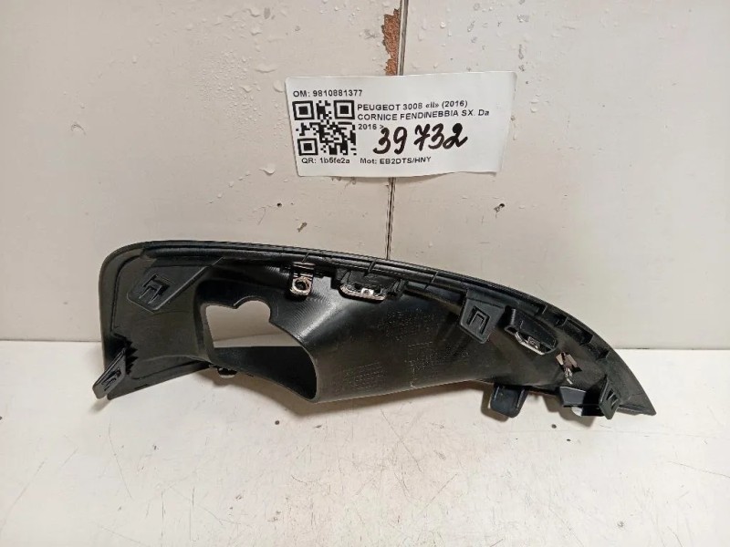 Cornice Fendinebbia SX 9810881377 Peugeot 3008 II 2016