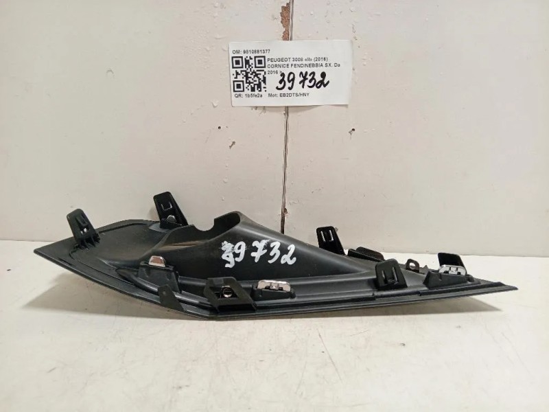 Cornice Fendinebbia SX 9810881377 Peugeot 3008 II 2016