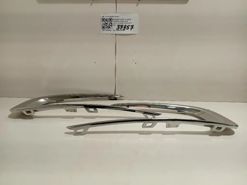 Cornice Griglia DI Ventilazione Paraurti ANT 1610144280 DX+SX Peugeot 2008 I 2016