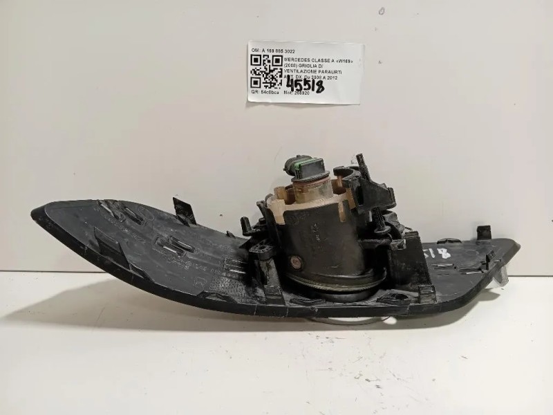Cornice Griglia DI Ventilazione Paraurti ANT DX A 169 885 3022 Mercedes Classe B W245 2009