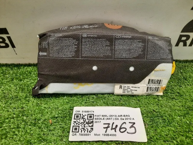 Air-bag Sedile ANT DX 51889174 Fiat 500L 2013