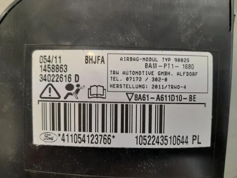 Air-bag Sedile ANT DX 34022616D Ford Fiesta VI 2008