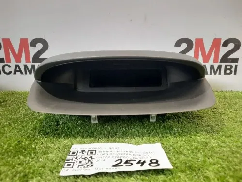 Cornice-visiera Display Check Control 682700005R Renault Mégane III 2012