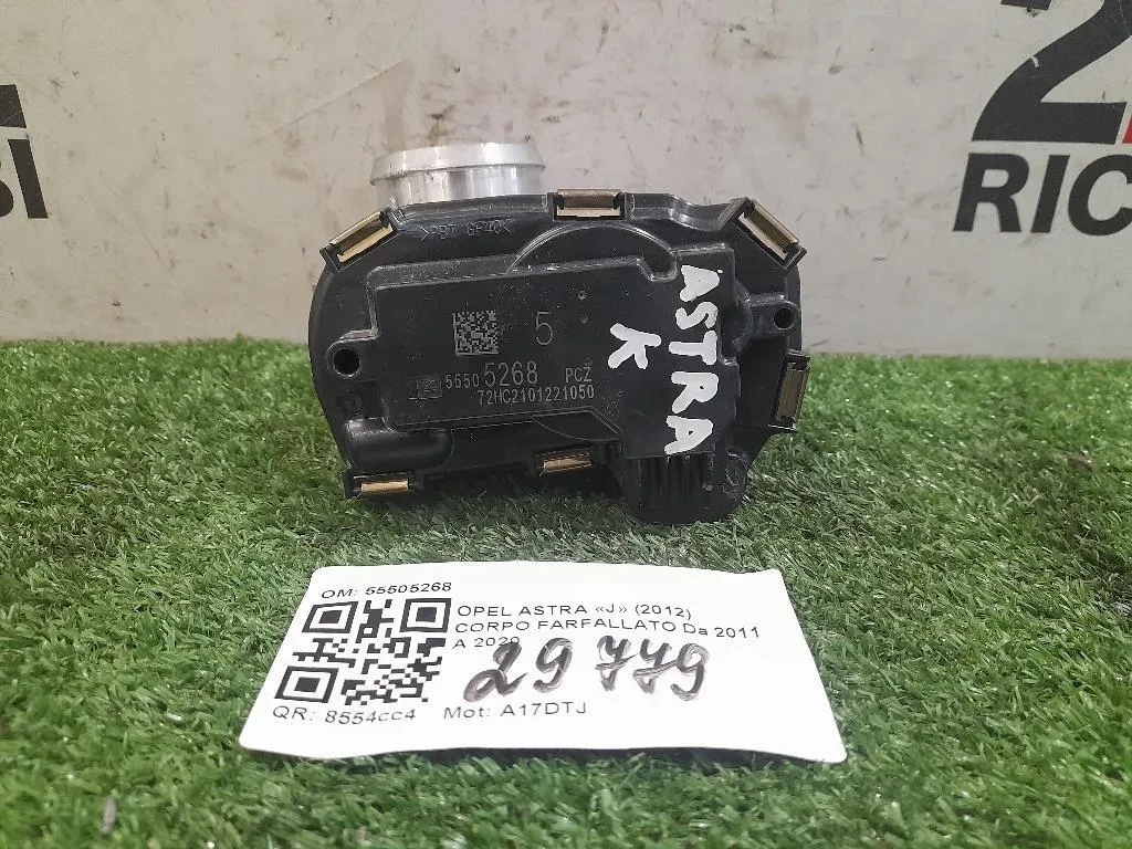 Corpo Farfallato 55505268 Opel Astra J 2012