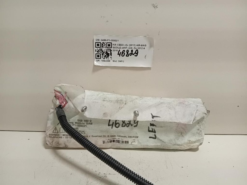 Air-bag Sedile ANT DX 0499-P1-008021 Kia CEED II 2012