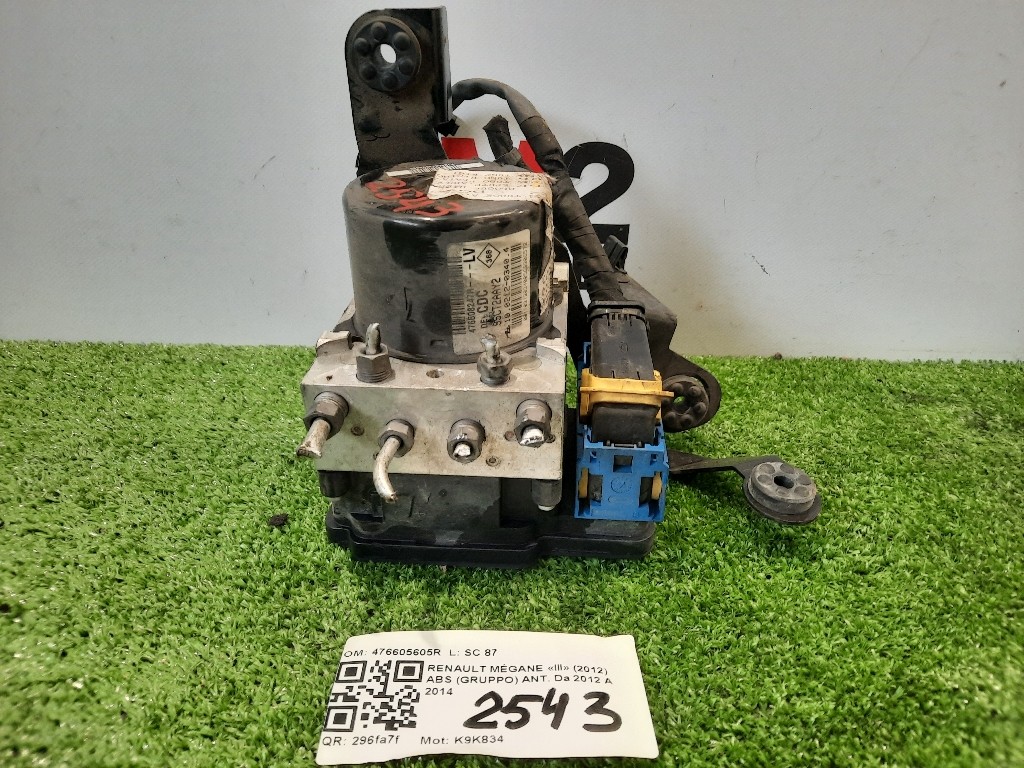 ABS Gruppo ANT 476605605R Renault Mégane III 2012