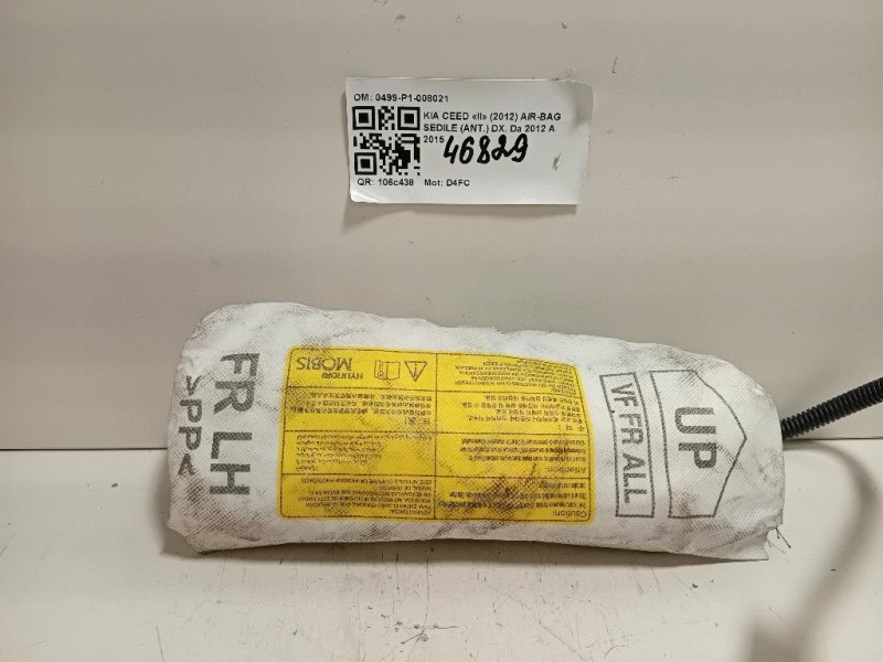 Air-bag Sedile ANT DX 0499-P1-008021 Kia CEED II 2012