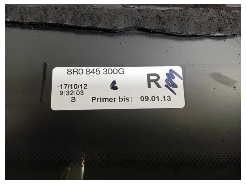 Cristallo Fisso Parafango POST DX 8R0845300ENVB 8R0845300G Audi Q5 8RB 2012