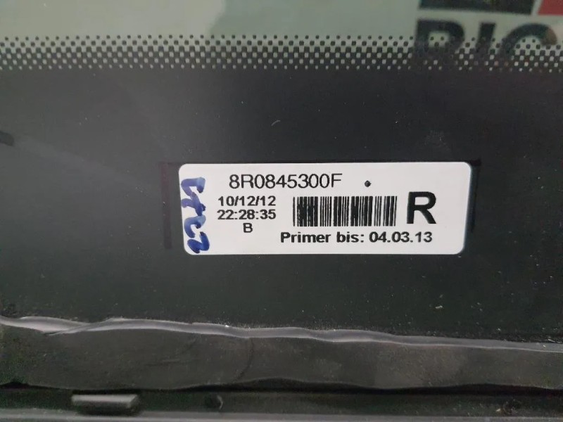 Cristallo Fisso Parafango POST DX 8R0845300F Audi Q5 8RB 2012