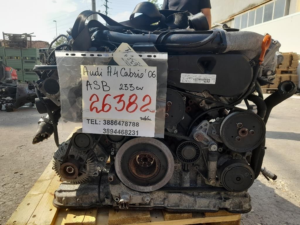 Motore Semicompleto ASB 233 CV 171 KW Audi A4 8HE Cabrio 2006