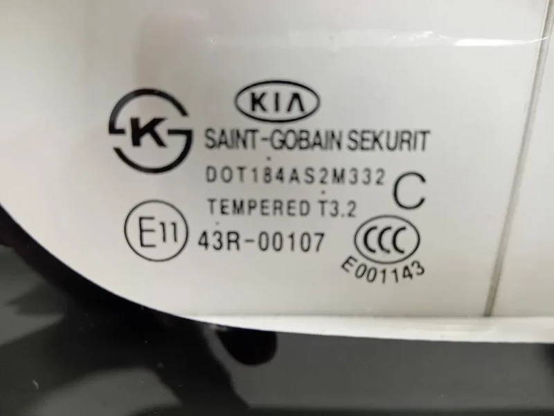 Cristallo Fisso Parafango POST DX VETRO CRISTALLO Kia RIO III 2012