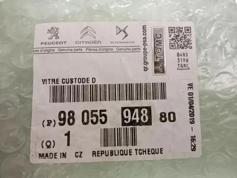 Cristallo Fisso Parafango POST DX 9805594880 Peugeot 308 II 2014