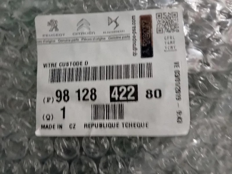 Cristallo Fisso Parafango POST DX 9812842280 Peugeot 5008 II 2017