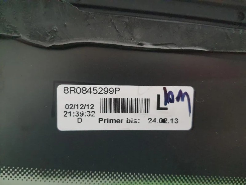 Cristallo Fisso Parafango POST SX 8R0845299P Audi Q5 8RB 2012