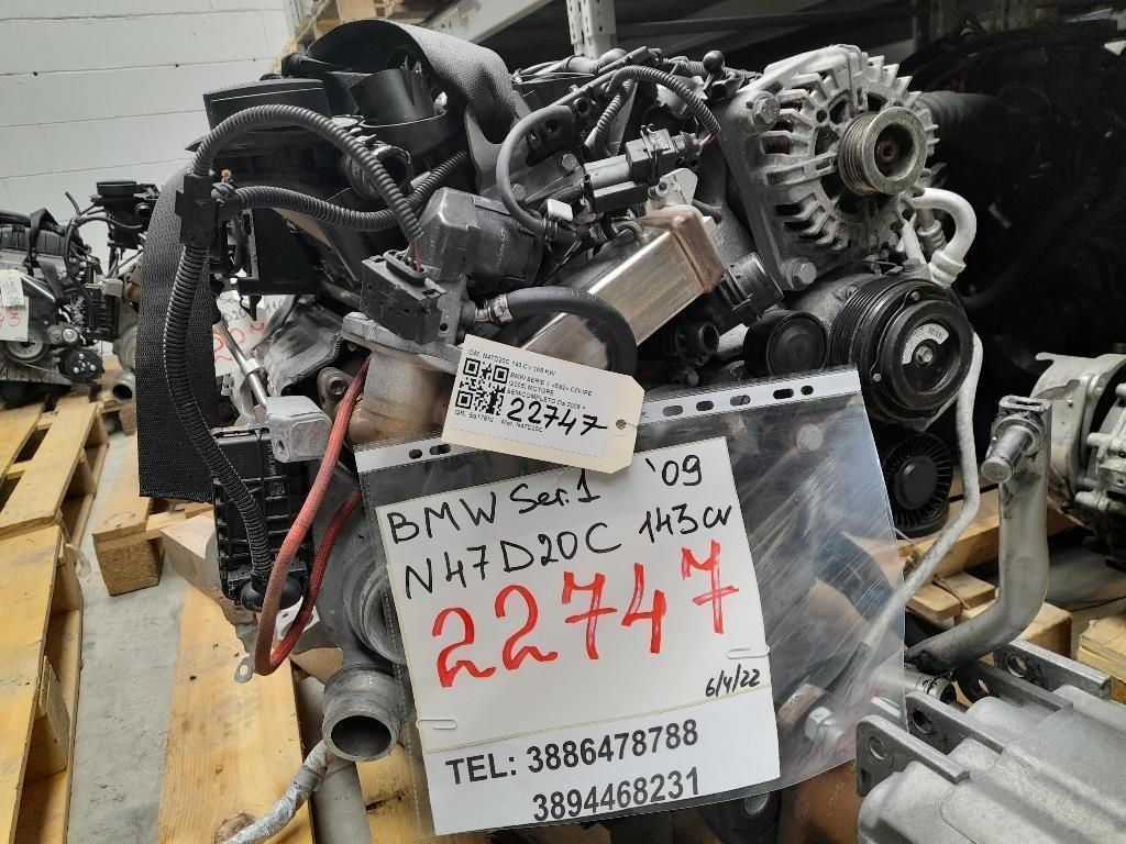 Motore Semicompleto N47D20C 143 CV 105 KW Bmw Serie 1 E82 Coupe 2005
