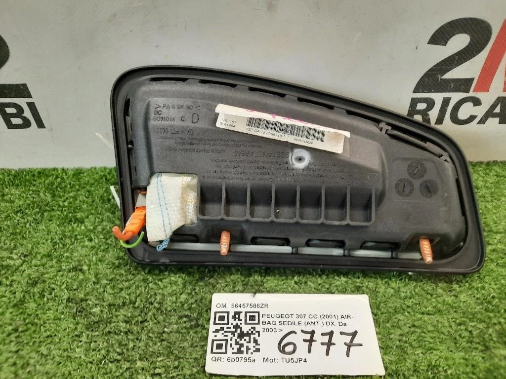 Air-bag Sedile ANT DX 96457586ZR Peugeot 307 CC 2001