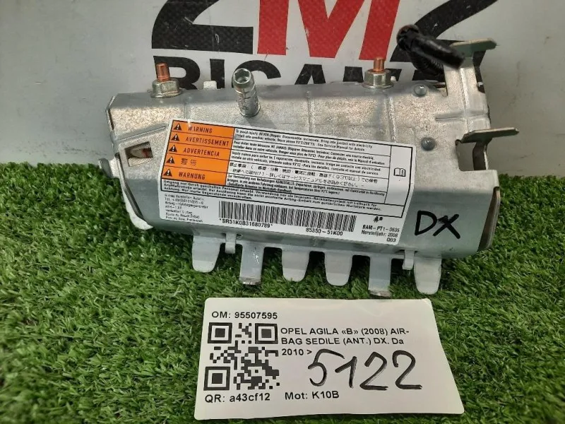 Air-bag Sedile ANT DX 95507595 8535051K0 Opel Agila B 2008