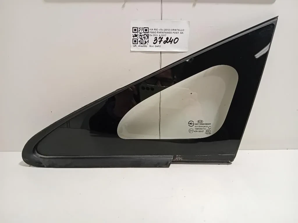 Cristallo Fisso Parafango POST SX VETRO CRISTALLO Kia RIO III 2012
