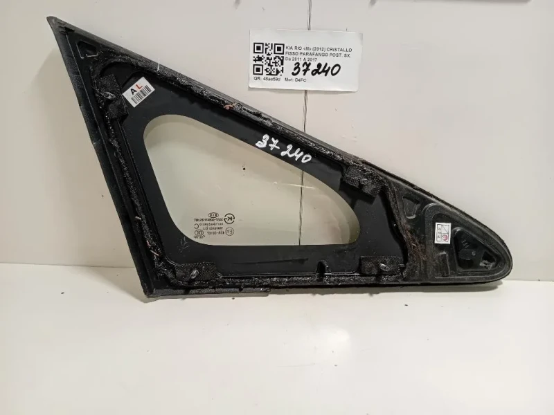 Cristallo Fisso Parafango POST SX VETRO CRISTALLO Kia RIO III 2012