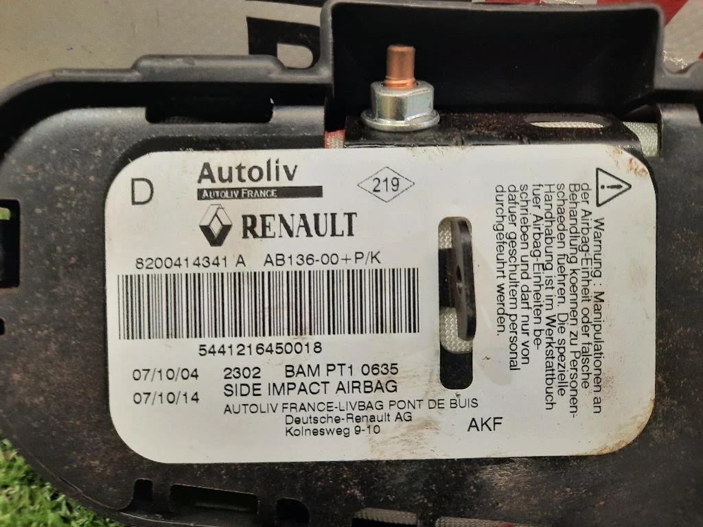 Air-bag Sedile ANT DX 8200414341A Renault Megane II CC 2003