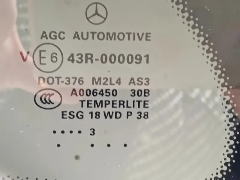 Cristallo Fisso Parafango POST SX A1666702112 Mercedes Classe ML W166 2012