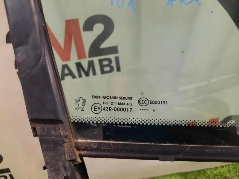 Cristallo Fisso Porta ANT DX 9683060780 Peugeot 3008 I 2013