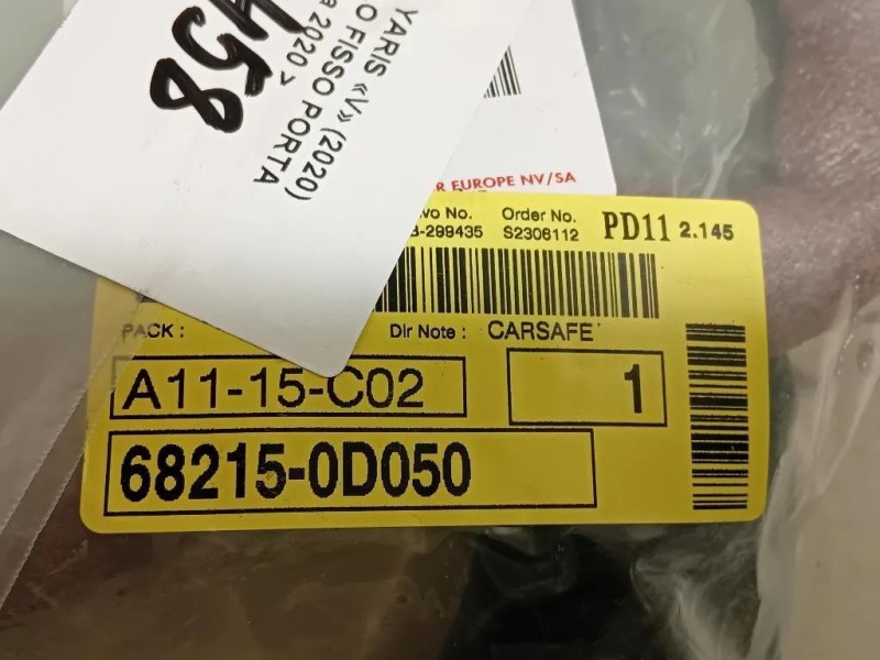 Cristallo Fisso Porta ANT DX 68125-0D021 Toyota Yaris V 2020