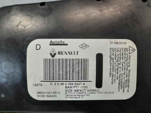 Air-bag Sedile ANT DX 22934580 Opel Insignia A 2009