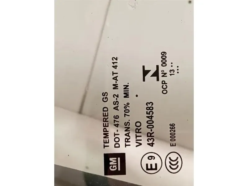 Cristallo Fisso Porta ANT SX Opel Mokka 2013