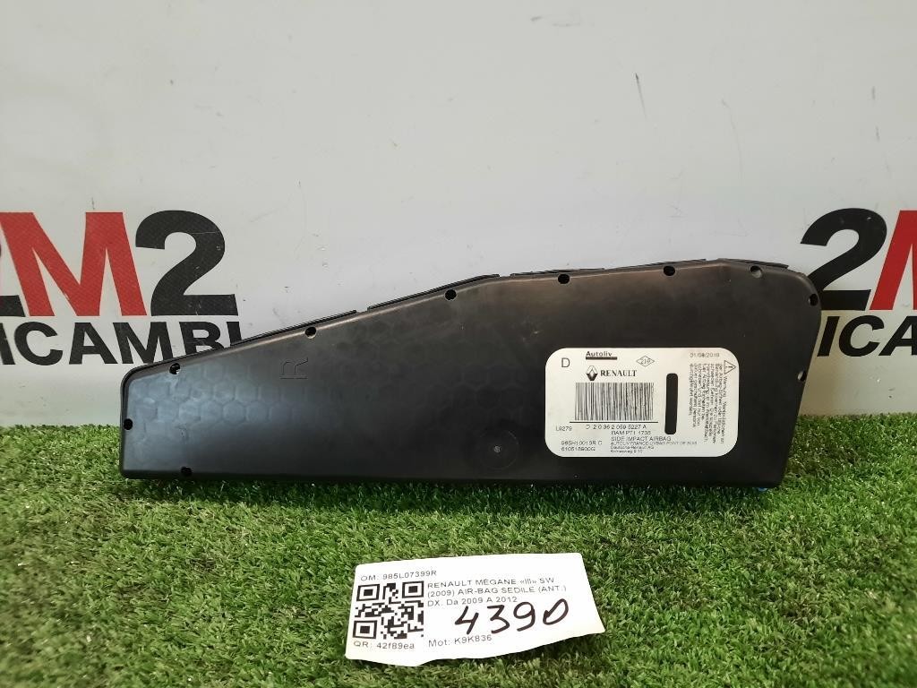 Air-bag Sedile ANT DX 985L07399R Renault Mégane III SW 2009