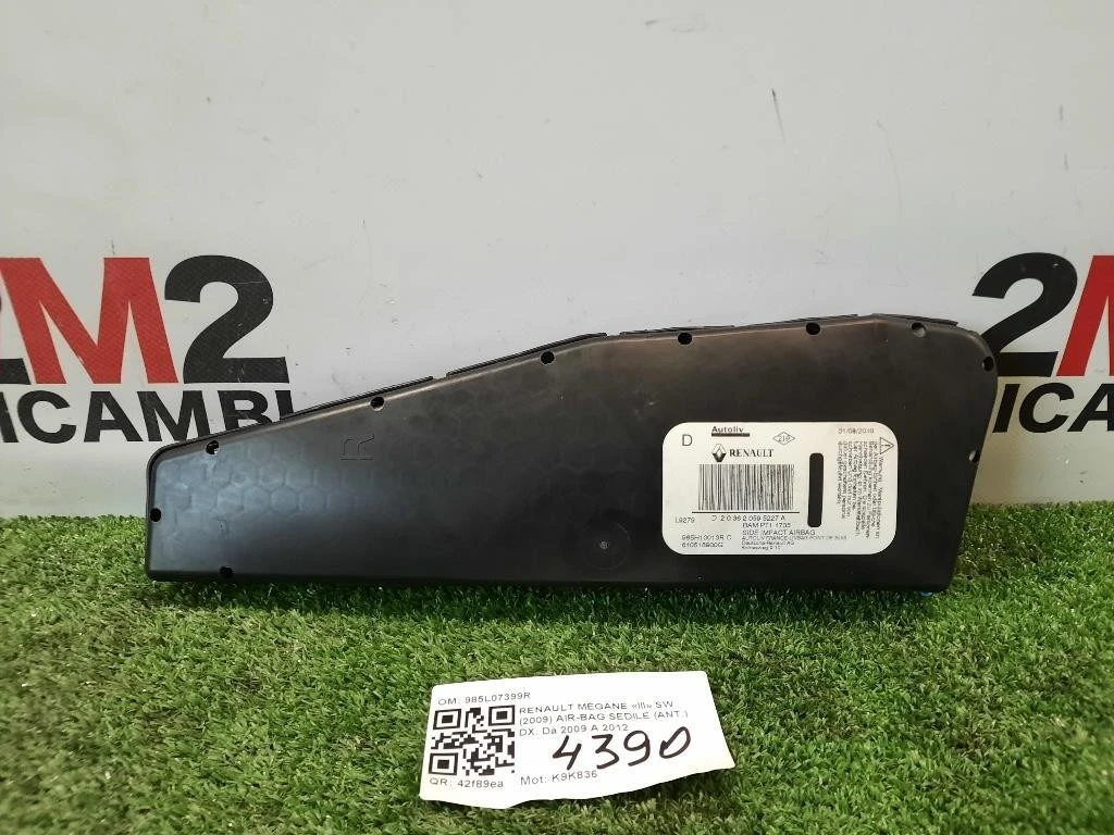 Air-bag Sedile ANT DX 985L07399R Renault Mégane III SW 2009
