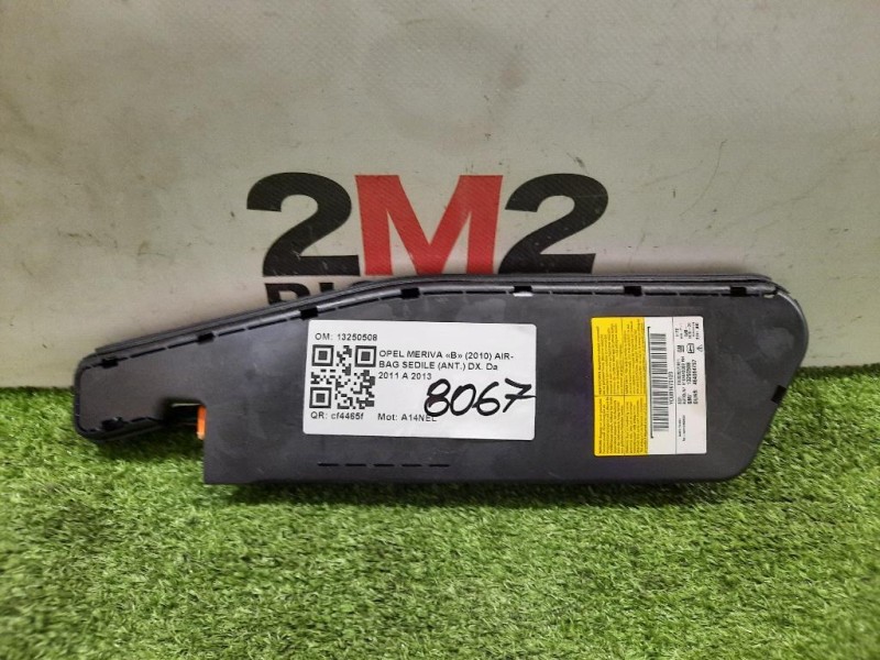 Air-bag Sedile ANT DX 13250508 Opel Meriva B 2010