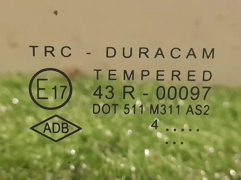 Cristallo Fisso Porta POST DX 43R-00097 Dacia Sandero I 2008