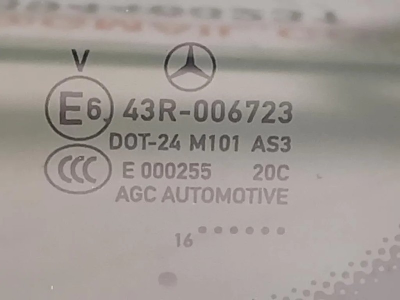 Cristallo Fisso Porta POST DX 43R-006723CRISTALLO FISSO PORTA POST DX Mercedes Classe GLC X253 2016