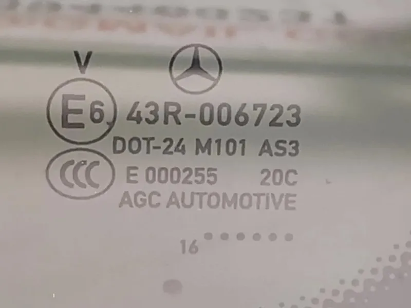 Cristallo Fisso Porta POST DX 43R-006723CRISTALLO FISSO PORTA POST DX Mercedes Classe GLC X253 2016