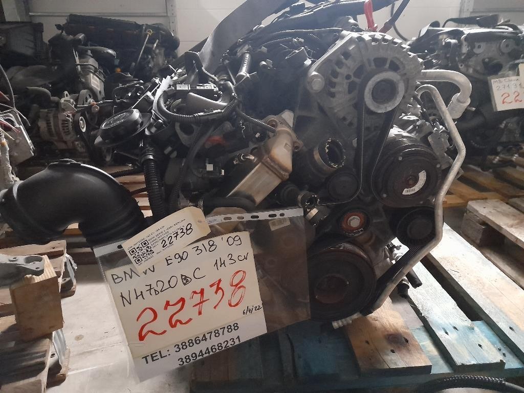 Motore Semicompleto N47D20C 143 CV 105 KW Bmw Serie 3 E90 Berlina 2005