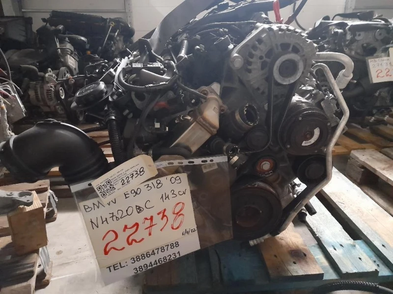 Motore Semicompleto N47D20C 143 CV 105 KW Bmw Serie 3 E90 Berlina 2005