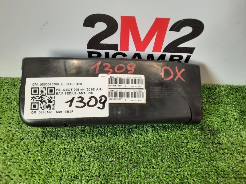 Air-bag Sedile ANT DX 9800546780 Peugeot 208 I 2015