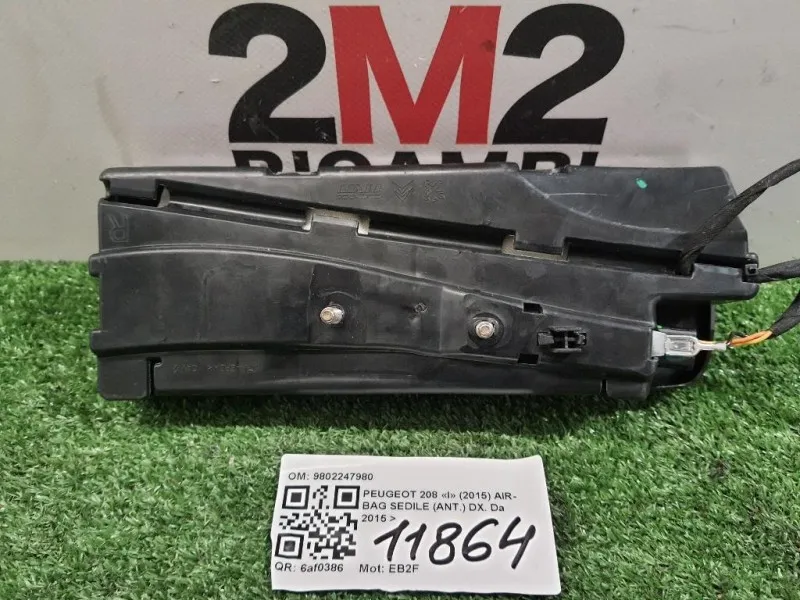 Air-bag Sedile ANT DX 9802247980 Peugeot 208 I 2015