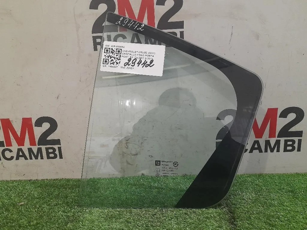 Cristallo Fisso Porta POST SX 43R-000054 Chevrolet Cruze 2011
