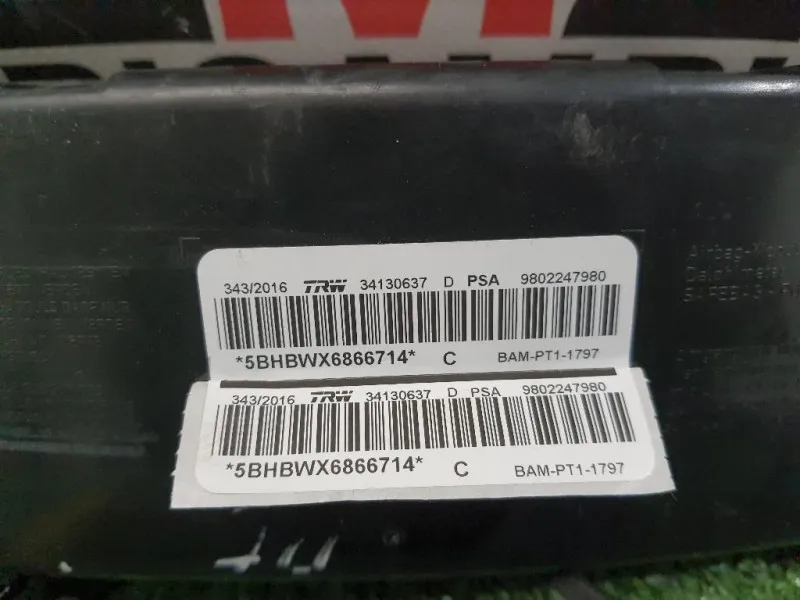 Air-bag Sedile ANT DX 9802247980 Peugeot 208 I 2015