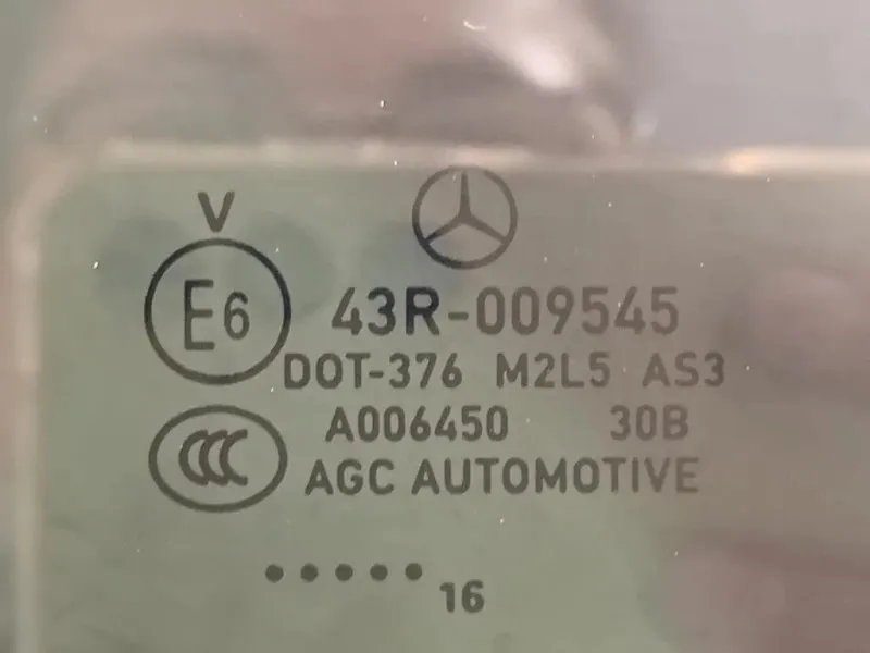 Cristallo Fisso Porta POST SX A2927300355 Mercedes Classe GLE W166 2015