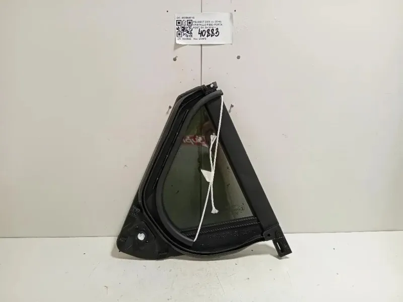 Cristallo Fisso Porta POST SX 9825845180 Peugeot 2008 I 2016